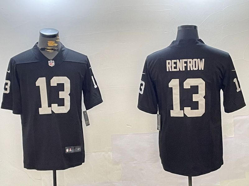 Men Oakland Raiders #13 Renfrow Black Second generation 2024 Nike Limited NFL Jersey style 1->oakland raiders->NFL Jersey